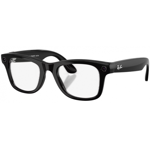 Умные очки Ray-Ban Meta* Wayfarer Gen 2 Shiny Black, Фотохромные линзы Clear to Graphite Green Transitions (RW4012), размер M